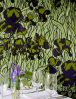Papel de parede Iris verde oliva claro