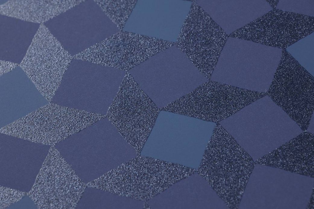 Archiv Tapete Atropos Violettblau Detailansicht
