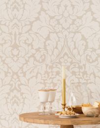 Wallpaper Lumina cream white