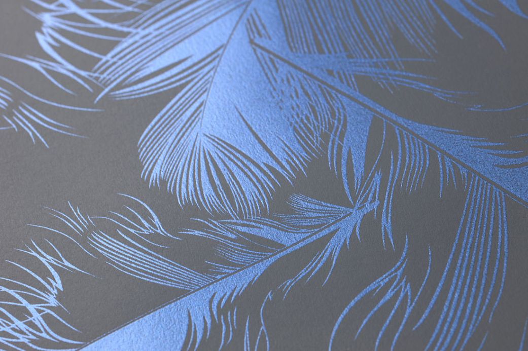Funky Wallpaper Wallpaper Featherlight pearl blue Detail View