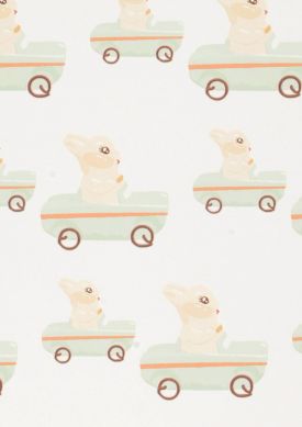 Bunny race Weissgrün Muster