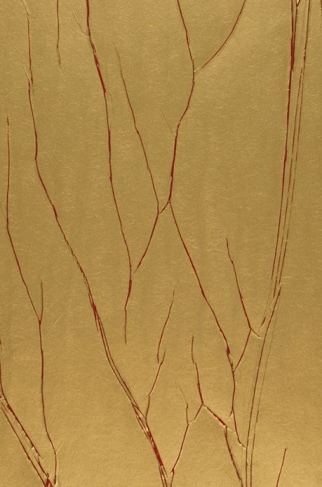 Crinkle Effect Wallpaper Wallpaper Crush Tree 01 gold A4 Detail