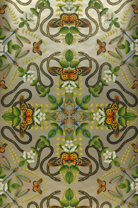 Butterfly Wallpaper Wallpaper Hakama pearl beige Roll Width