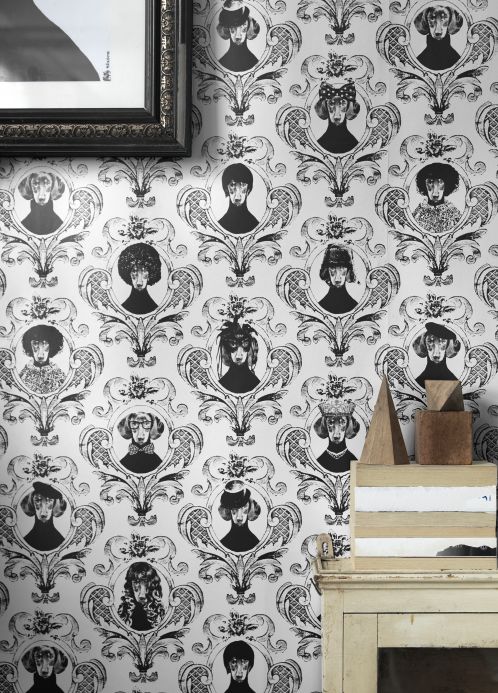 Wallpaper Wallpaper Tillsammans black Room View