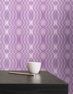 Wallpaper Chakra violet tones Raumansicht
