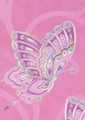 Butterfly Erikaviolett Muster