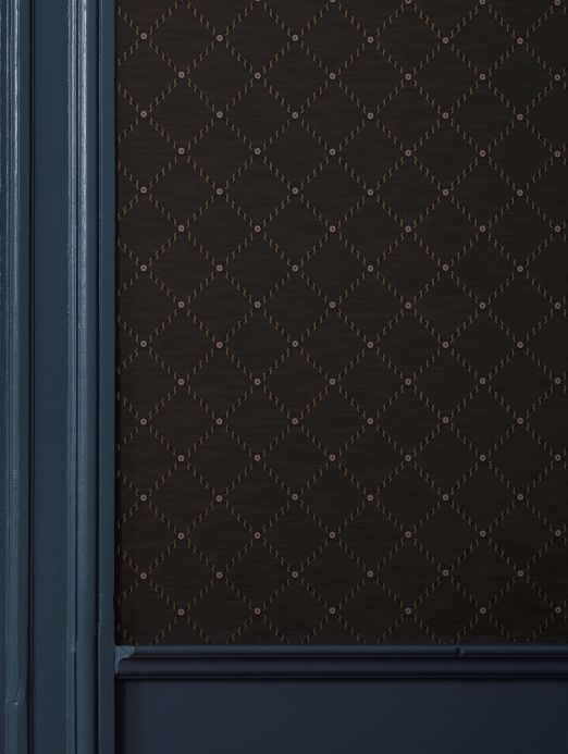 Geometric Wallpaper Wallpaper Oskar grey brown Room View