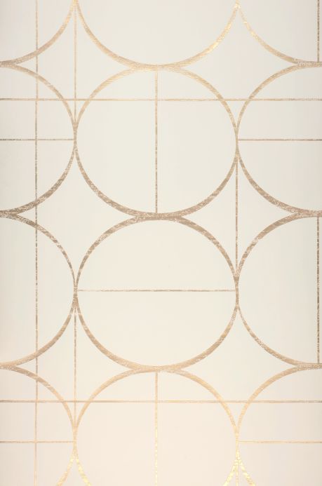 Geometric Wallpaper Wallpaper Delfos cream white Roll Width