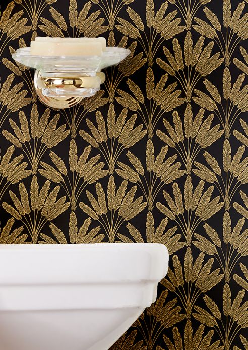 Art Deco Wallpaper Wallpaper Katada pearl gold Room View