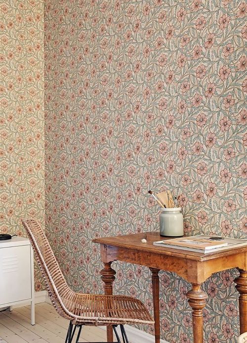 Non-woven Wallpaper Wallpaper Esmeralda cream Room View