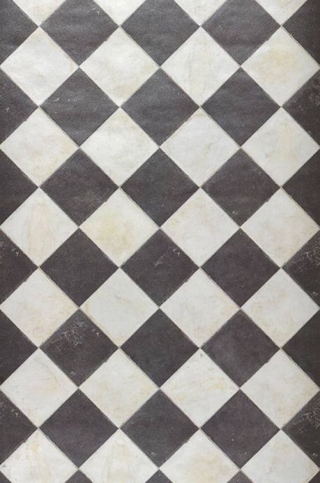 Archiv Papier peint Marbel chess brun noir Largeur de lé