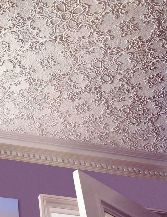 Classic Wallpaper Wallpaper Alfred white Room View