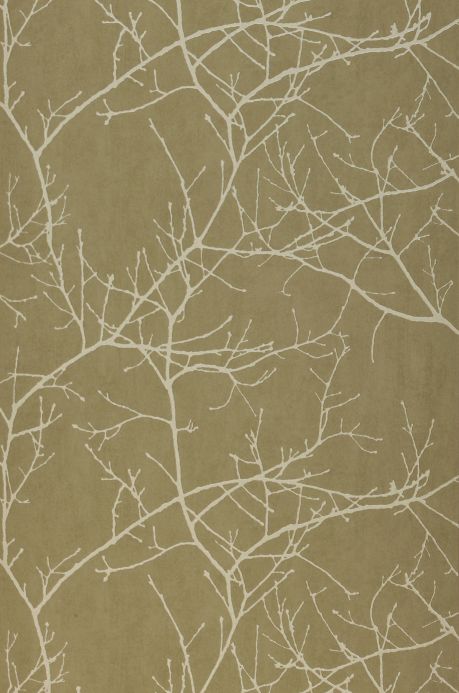 Papier peint de forêts et d’arbre Papier peint Kansai gris kaki Largeur de lé