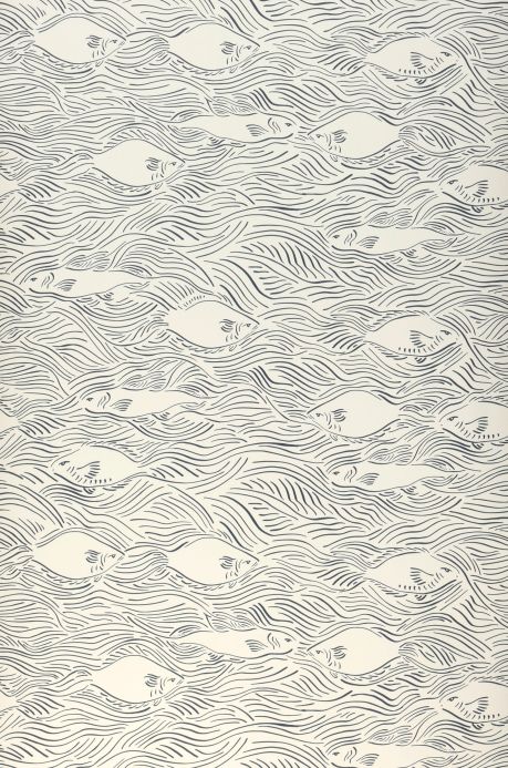 Animal Wallpaper Wallpaper Stream anthracite Roll Width