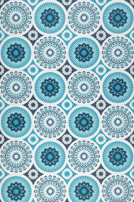 Paper-based Wallpaper Wallpaper Marelle water blue Roll Width