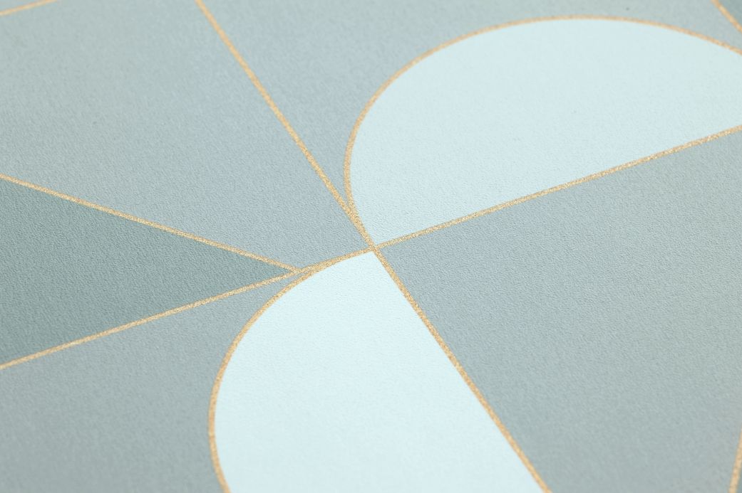 Modern Wallpaper Wallpaper Cubit mint turquoise Detail View