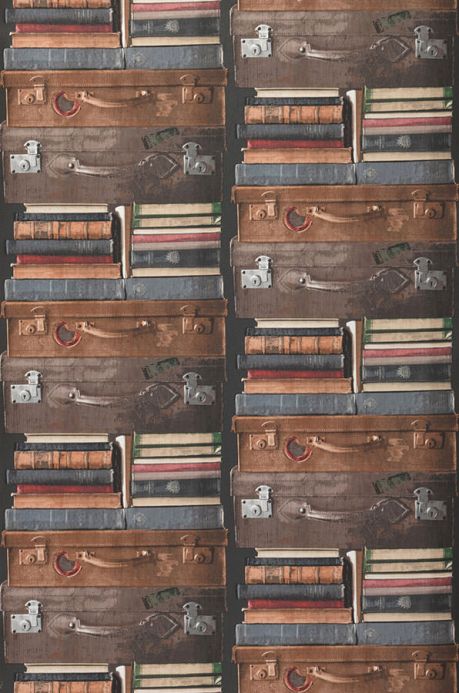 Archiv Papel pintado Elva marrón grisáceo Ancho rollo