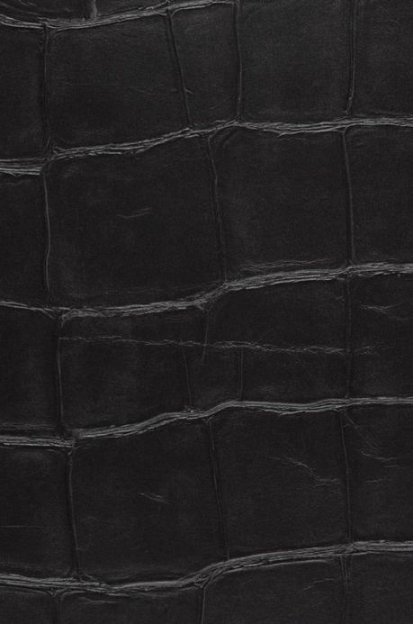 Black Wallpaper Wallpaper Croco 01 anthracite A4 Detail
