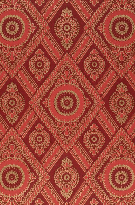 Hallway Wallpaper Wallpaper William orient red A4 Detail