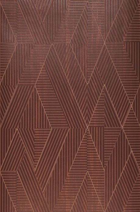 Geometric Wallpaper Wallpaper Robin brown Roll Width