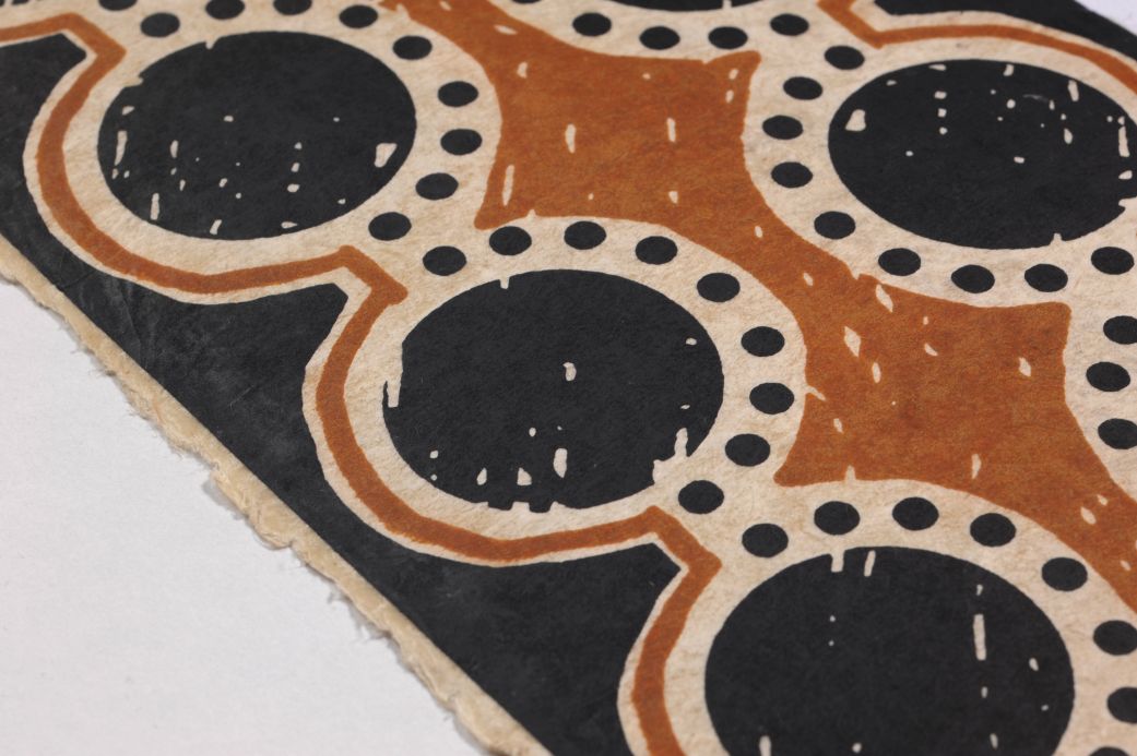 Papier peint de Le Monde Sauvage Papier peint Spotty Madagascar brun argile Vue détail