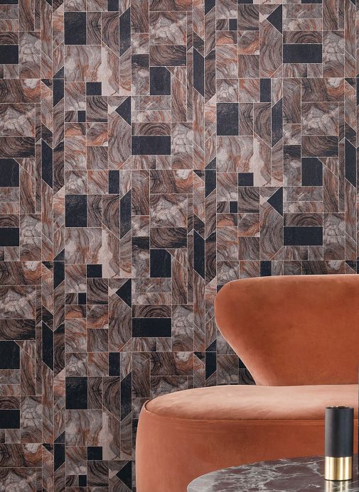 Brown Wallpaper Wallpaper Orvallo brown tones Room View