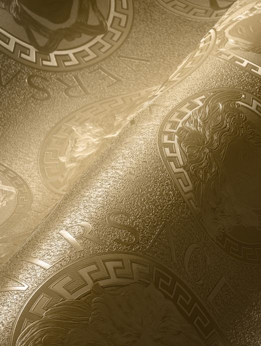 Papel de parede Versace Papel de parede Medusa ouro Ver detalhe