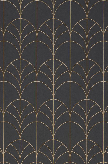 Art Deco Wallpaper Wallpaper Ninon slate grey A4 Detail