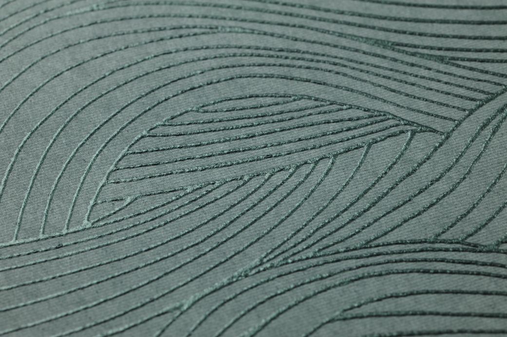 Modern Wallpaper Wallpaper Abanico mint green Detail View