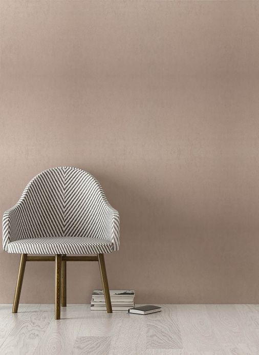 Stone Wallpaper Wallpaper Metallic Plaster rosé gold Room View