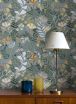 Wallpaper Pavonia light blue grey
