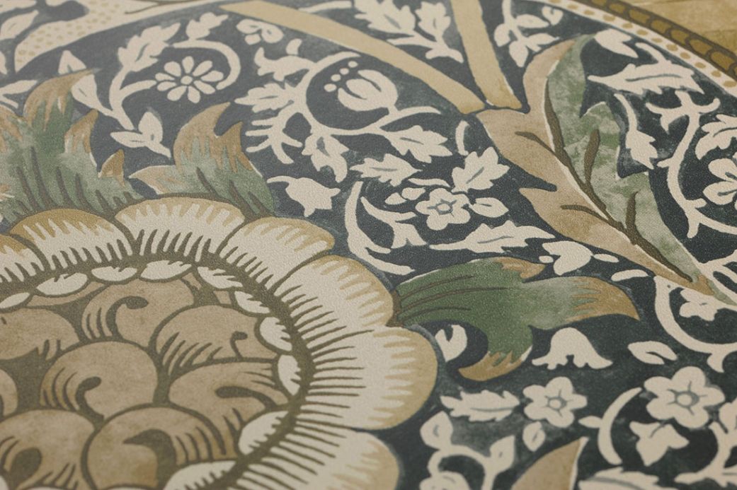William Morris Wallpaper Wallpaper Benedetta green brown Detail View