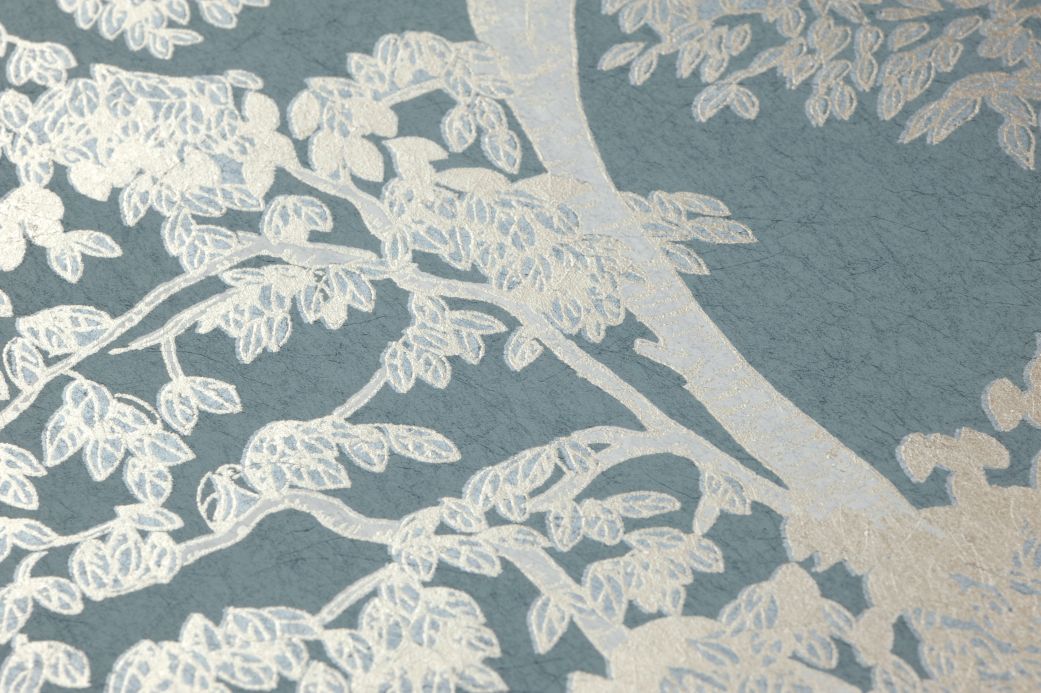 Wallpaper Wallpaper Arboleda turquoise Detail View