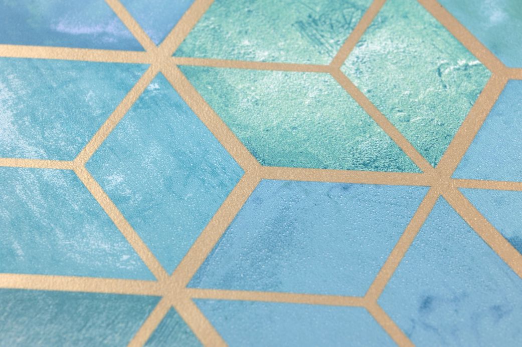 Wallpaper Wallpaper Casimir pastel turquoise Detail View