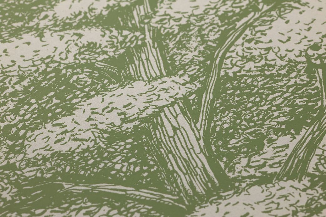 Archiv Wallpaper Roderik fern green Detail View