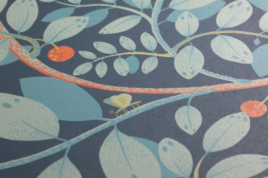 Botanical Wallpaper Wallpaper Grada mint turquoise Detail View