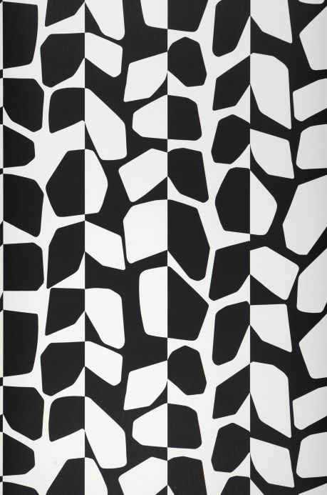 Geometric Wallpaper Wallpaper Urano black Roll Width