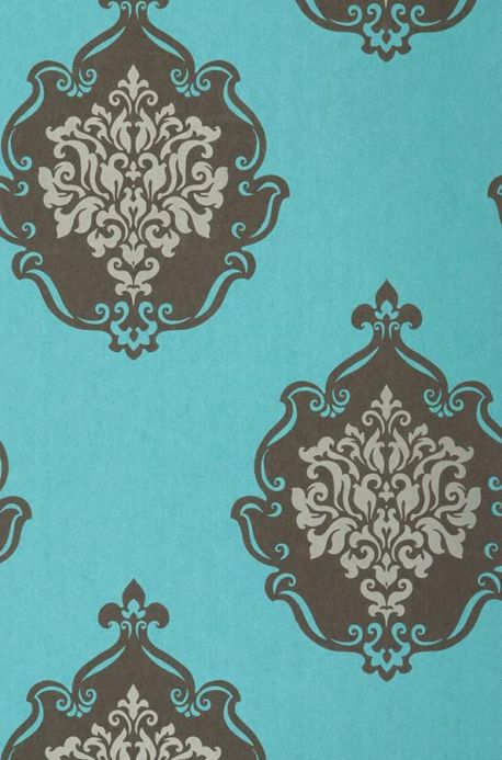 Archiv Wallpaper Frowe mint turquoise Roll Width