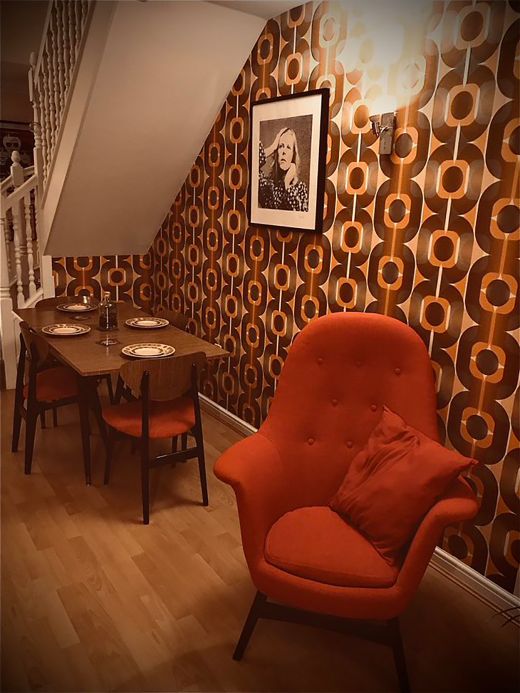 Non-woven Wallpaper Wallpaper Sinon orange Room View