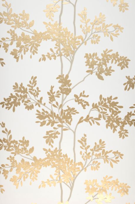 Papier peint de forêts et d’arbre Papier peint Olympia doré brillant Largeur de lé