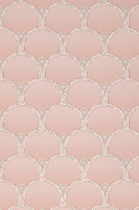 Geometric Wallpaper Wallpaper Moxie light pink A4 Detail