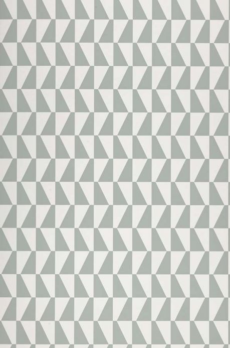 Geometric Wallpaper Wallpaper Balder mint grey Roll Width