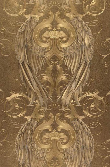 Damask Wallpaper Wallpaper Morrigan gold Roll Width