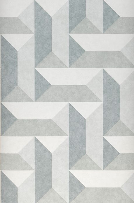 Papier peint géométrique Papier peint Rekel gris mousse Largeur de lé