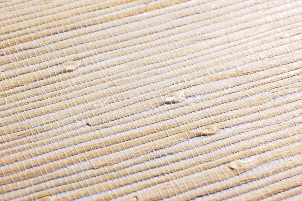 Eco-friendly Wallpaper Wallpaper Grass on Roll 04 light ivory Detail View