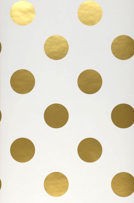 Papier peint géométrique Papier peint Teena doré brillant Largeur de lé