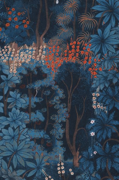 Papier peint de forêts et d’arbre Papier peint Garden of the Gods bleu Détail A4