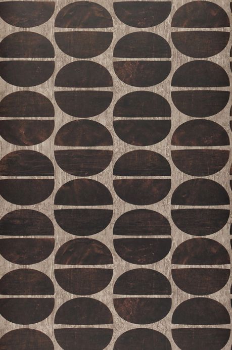 Archiv Wallpaper Rongo chocolate brown Roll Width