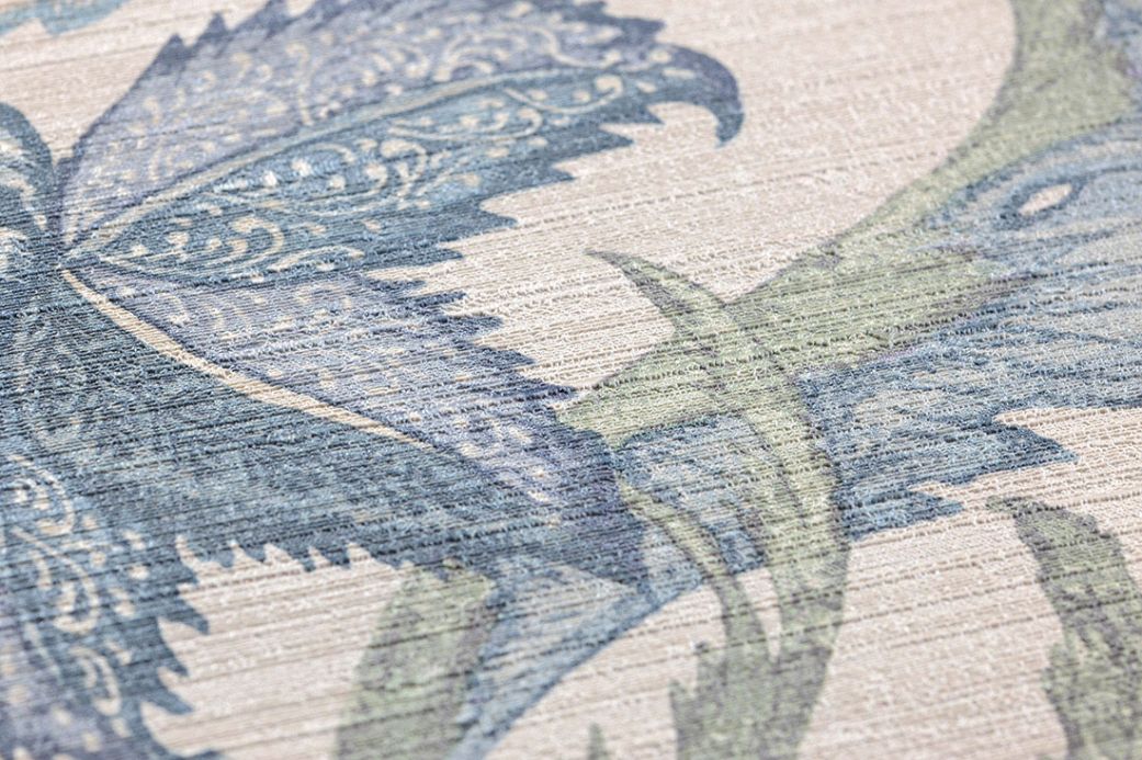 Cream Wallpaper Wallpaper Gelava pastel blue Detail View