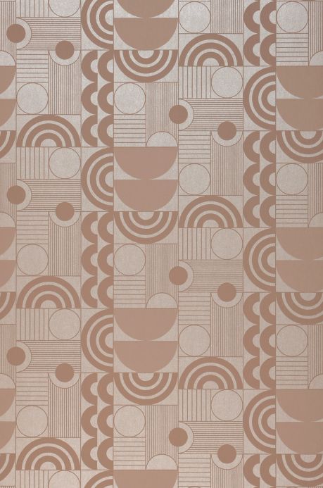 Art Deco Wallpaper Wallpaper Estrada light brown Roll Width